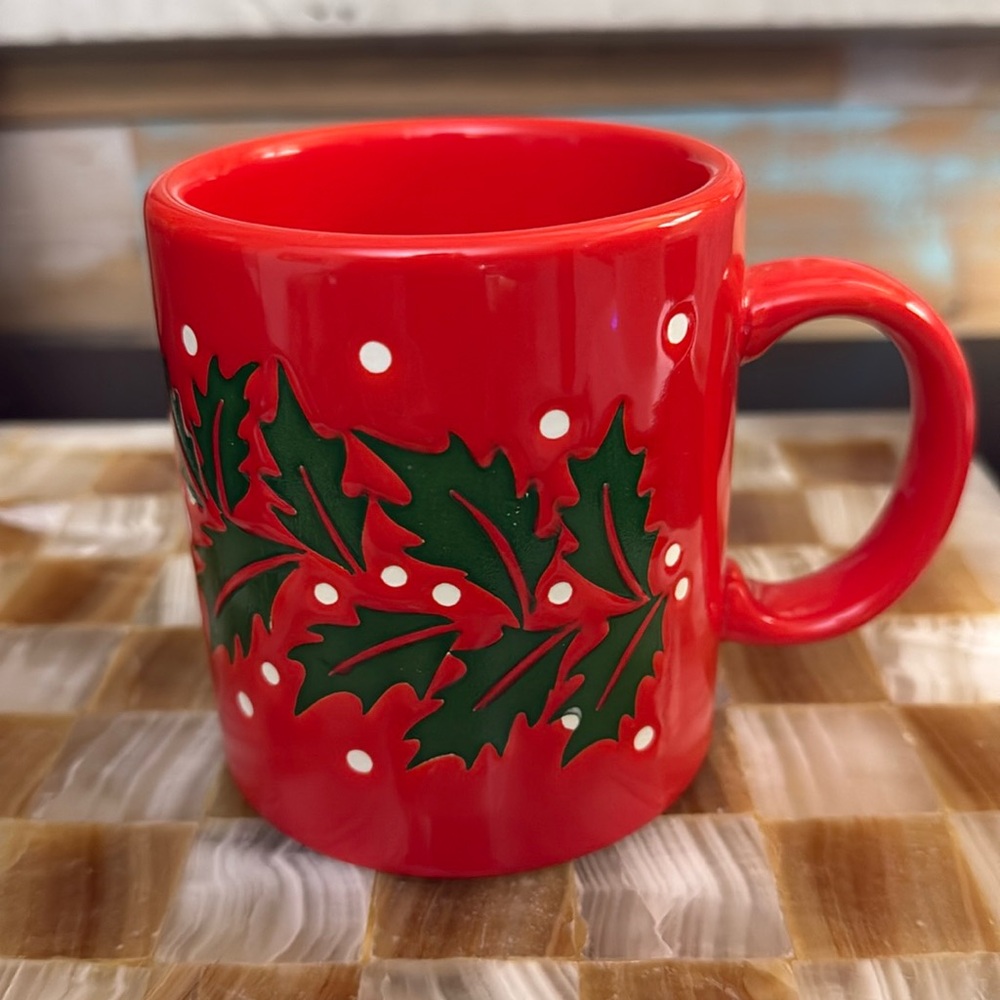 Vintage Waechtersbach Holly Berry Mug
